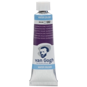 Farba akwarelowa VAN GOGH 10 ml nr 592 - Quinacridone Purple Red