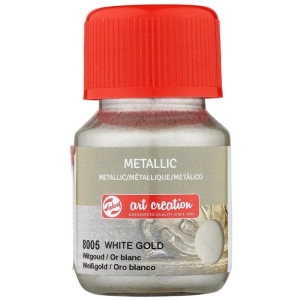 Farba akrylowa metaliczna TALENS Art Creation 30 ml nr 8005 - White Gold