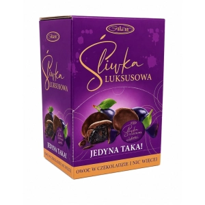 Cukierki śliwki śliwka w czekoladzie GIBAR karton op.1kg.