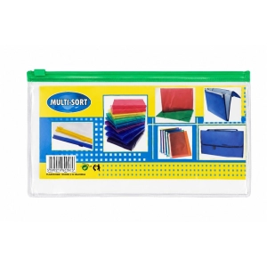 Teczka koperta na suwak CENTRUM DL 22,5 x 11,5cm 80027 mix kolorów-318343