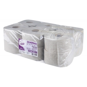 Papier toaletowy makulaturowy DONAU EXPERT Jumbo 1-warstwowy 750 listków 12szt. szary