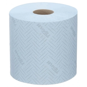 Ręcznik papierowy WYPALL L10 General Clean, centralne odwijanie, 1-warstwowy, 6 rolek x 500 listków, niebieski-318471