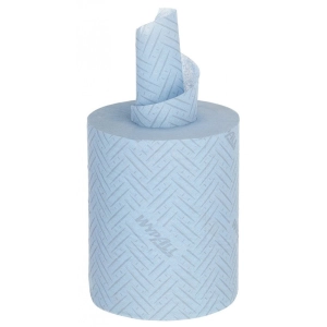 Ręcznik papierowy WYPALL L10 General Clean, centralne odwijanie, 1-warstwowy, 6 rolek x 280 listków, niebieski-318481
