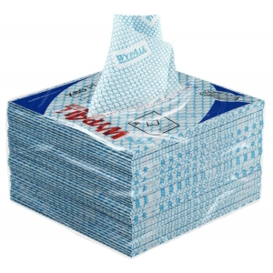 Czyściwo składane WYPALL X80 Plus Critical Clean, włókninowe, 35,5x33,5cm, 30 szt., niebieskie-318490