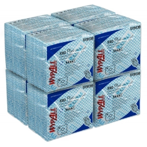 Czyściwo składane WYPALL X80 Plus Critical Clean, włókninowe, 35,5x33,5cm, 30 szt., niebieskie-318492
