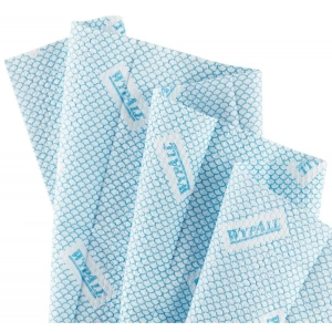 Czyściwo składane WYPALL X80 Plus Critical Clean, włókninowe, 35,5x33,5cm, 30 szt., niebieskie-318495