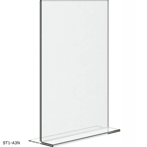 Stojak informacyjny z plexi BZ-OfficeShow ST1-A3N A3 pion typ T klasyczny