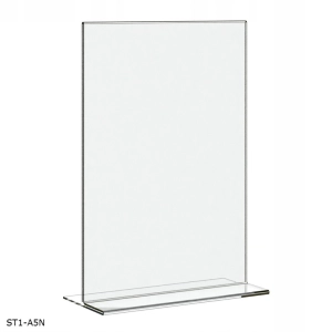 Stojak informacyjny z plexi BZ-OfficeShow ST1-A5N A5 pion typ T klasyczny