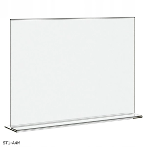 Stojak informacyjny z plexi BZ-OfficeShow ST1-A4M A4 poziom typ T klasyczny