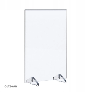 Stojak koszulka Menu / antyrama z plexi BZ-OfficeShow O1T2-A4N A4 pion na stopkach
