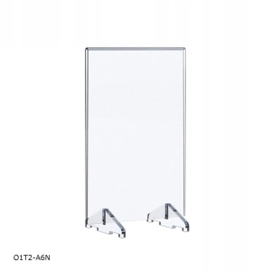 Stojak koszulka Menu / antyrama z plexi BZ-OfficeShow O1T2-A6N A6 pion na stopkach