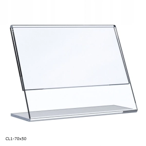 Cenówka z plexi BZ-OfficeShow CL1-70x50 70x50 prosta