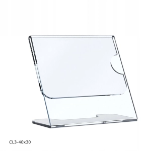 Cenówka z plexi BZ-OfficeShow CL3-40x30 40x30 profilowana