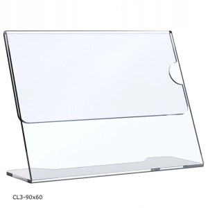 Cenówka z plexi BZ-OfficeShow CL3-90x60 90x60 profilowana