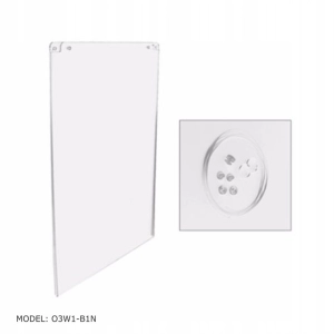 Plakatownik z plexi BZ-OfficeShow O3W1-B1N B1 pion z systemem montażowym-318802