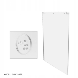 Plakatownik z plexi BZ-OfficeShow O3W1-A2N A2 pion z systemem montażowym-318806