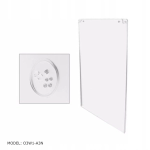 Plakatownik z plexi BZ-OfficeShow O3W1-A3N A3 pion z systemem montażowym-318807