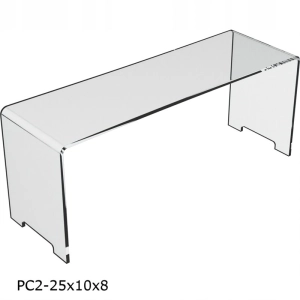 Schodek ekspozycyjny z plexi BZ-OfficeShow PC2-25x10x8 25x10x8