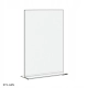 Stojak informacyjny z plexi BZ-OfficeShow ST1-A4N A4 pion typ T klasyczny
