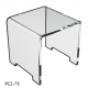 Schodek ekspozycyjny z plexi BZ-OfficeShow PC2-75 sześcian nr 2 75mm
