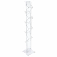Stojak dwustronny z plexi BZ-OfficeShow zygzak - pion A6 x 8