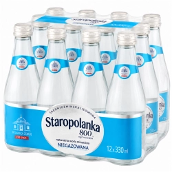 Woda STAROPOLANKA 330ml. szkło op.12 - niegazowana
