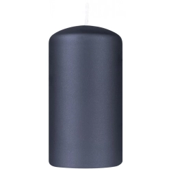 Świeca słupek DONAU HOME Standard Lakier, 60x115mm, czarny metaliczny mat