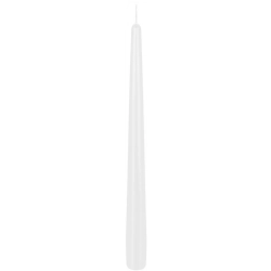 Świeca szpic DONAU HOME Standard Kolor, 22x230mm, 40 szt., biały