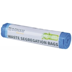 Worki na śmieci DONAU HOME do segregacji z taśmą papier 120l 10 szt. niebieskie