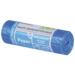Worki na śmieci DONAU HOME do segregacji z uszami papier 35l 20 szt. niebieskie
