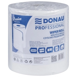 Czyściwo przemysłowe DONAU PROFESSIONAL 2-warstwowe 1080 listków białe Czyściwo przemysłowe DONAU PROFESSIONAL 2-warstwowe 1080 listków białe