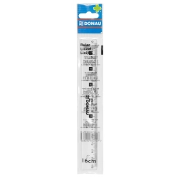 Linijka DONAU 16cm zawieszka transparentna-622665
