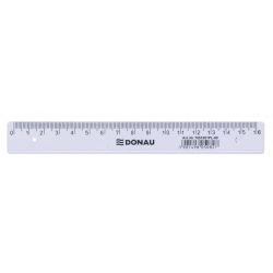 Linijka DONAU 16cm transparentna-618689