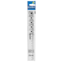 Linijka DONAU 20cm zawieszka transparentna-622669