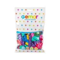Balony GEMAR GM90 op.100 - metaliczne mix