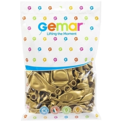 Balony GEMAR GM90 10" op.100 - metaliczne - złote