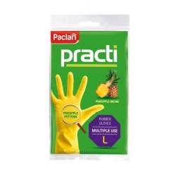 Rękawice gumowe PACLAN - L żółte