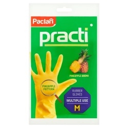 Rękawice gumowe PACLAN - M żółte