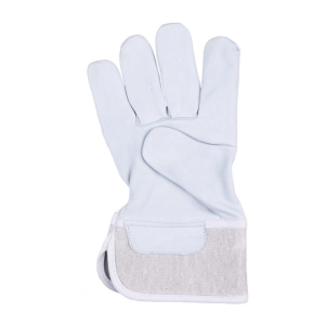 Rękawice robocze DONAU SAFETY DS-DOKGOAT, doker, skóra kozia, rozm. 10,5/XL, szaro-białe-319464