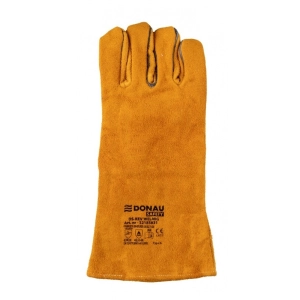 Rękawice spawalnicze DONAU SAFETY DS-KEV WELMIG, kevlar, skóra bydlęca, rozm. 10/XL, złote-319478