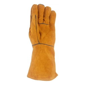 Rękawice spawalnicze DONAU SAFETY DS-KEV WELMIG, kevlar, skóra bydlęca, rozm. 10/XL, złote-319479
