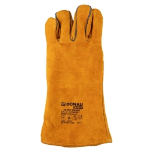 Rękawice spawalnicze DONAU SAFETY DS-KEV WELMIG, kevlar, skóra bydlęca, rozm. 10/XL, złote-319480