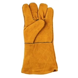 Rękawice spawalnicze DONAU SAFETY DS-KEV WELMIG, kevlar, skóra bydlęca, rozm. 10/XL, złote-319482