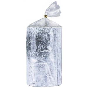 Świeca słupek DONAU HOME Brzoza, 70x120mm, biały-319556