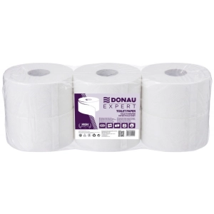 Papier toaletowy DONAU EXPERT Jumbo 2-warstwowy 400 listków 6szt. biały-319573