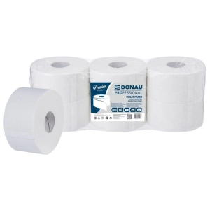 Papier toaletowy DONAU PROFESSIONAL Jumbo 2-warstwowy 750 listków 6szt. biały