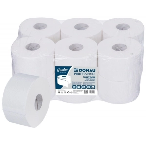 Papier toaletowy DONAU PROFESSIONAL 2-warstwowy 315 listków 12szt. biały