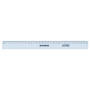 Linijka DONAU 30cm transparentna-618694