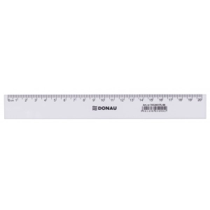 Linijka DONAU 20cm transparentna-618691