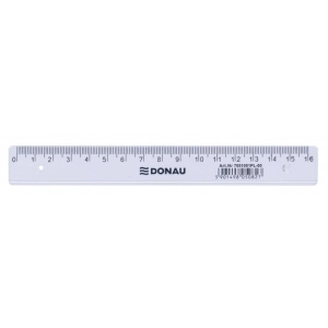 Linijka DONAU 16cm transparentna-618689